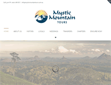 Tablet Screenshot of mysticmountaintours.com.au